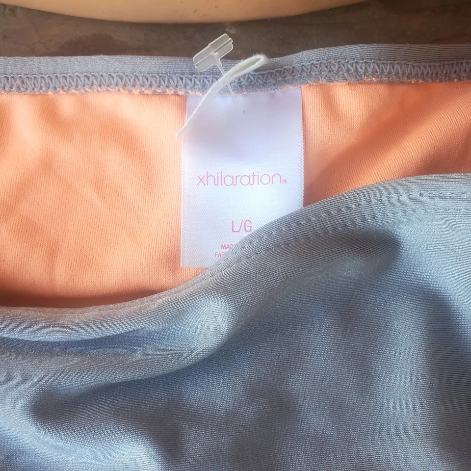 Top de bikini para mujer xhilaration + inferior multicolor con lentejuelas talla L Foto 2 de 3