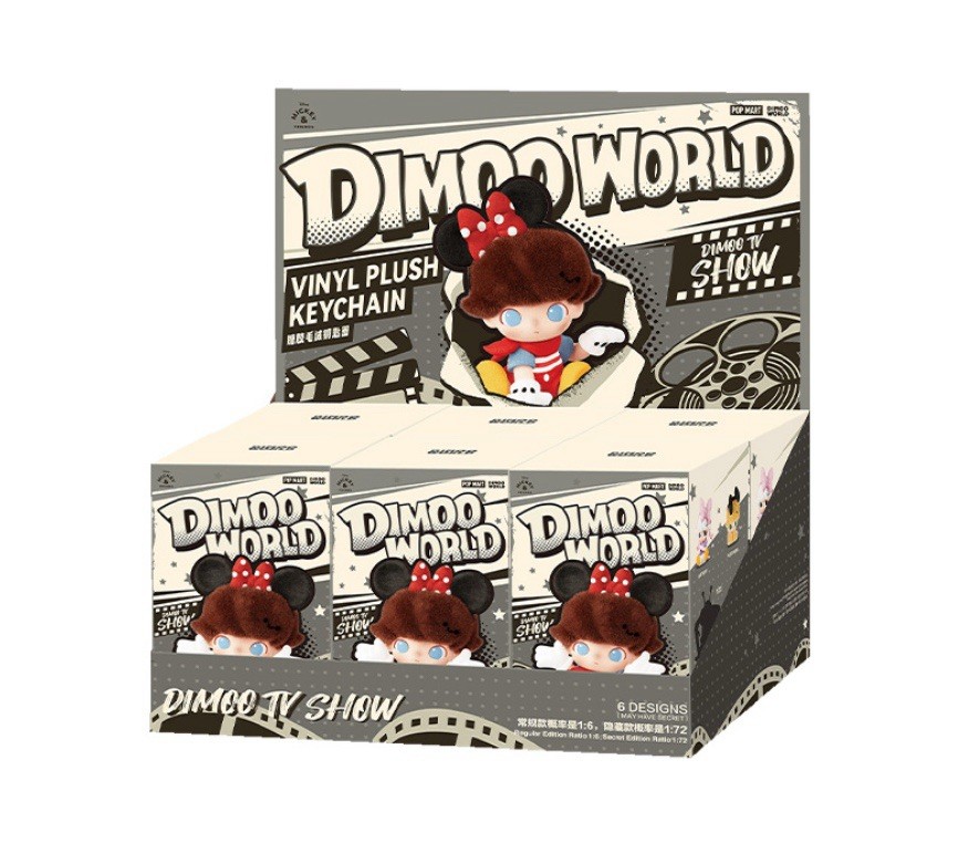 ポップマート　DIMOO WORLD VINYL PLUSH KEYCHAIN DIMOO WORLD × DISNEY Series-Vinyl Plush Keychain Blind Box