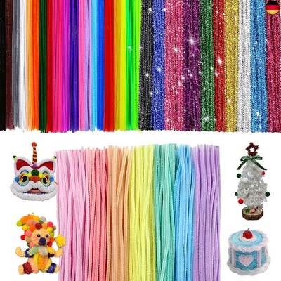 300 Skt Pfeifenreiniger 37 Farben Pfeifenputzer Bunt zum Basteln 30 cm Pfeifenre