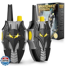 Bat Walkie Talkies for Kids with Flashing Eye Lights, Stealth Spa