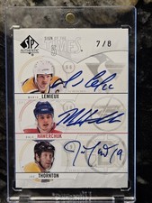 SP Authentic Lemieux Hawerchuk Stamkos Modano Thornton 5 Way Auto 7/8