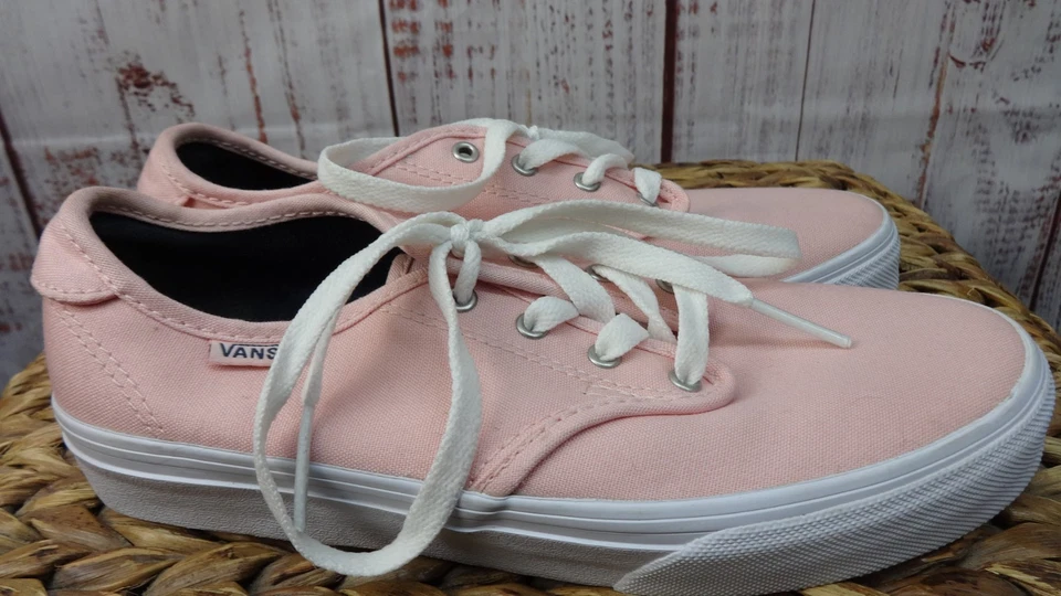 Zapatillas bajas de lona VANS Off the Wall Missy talla 4 rosa pálido Old Skool en muy buen estado Foto 4 de 4