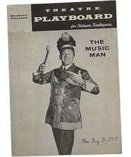 1959 The Music Man Musical Schubert Theatre Souvenir Program Forrest Tucker