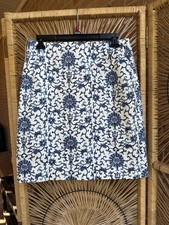 Vintage 90s Lauren Ralph Lauren Women 10Filagree Floral Skirt Money Cottagecore