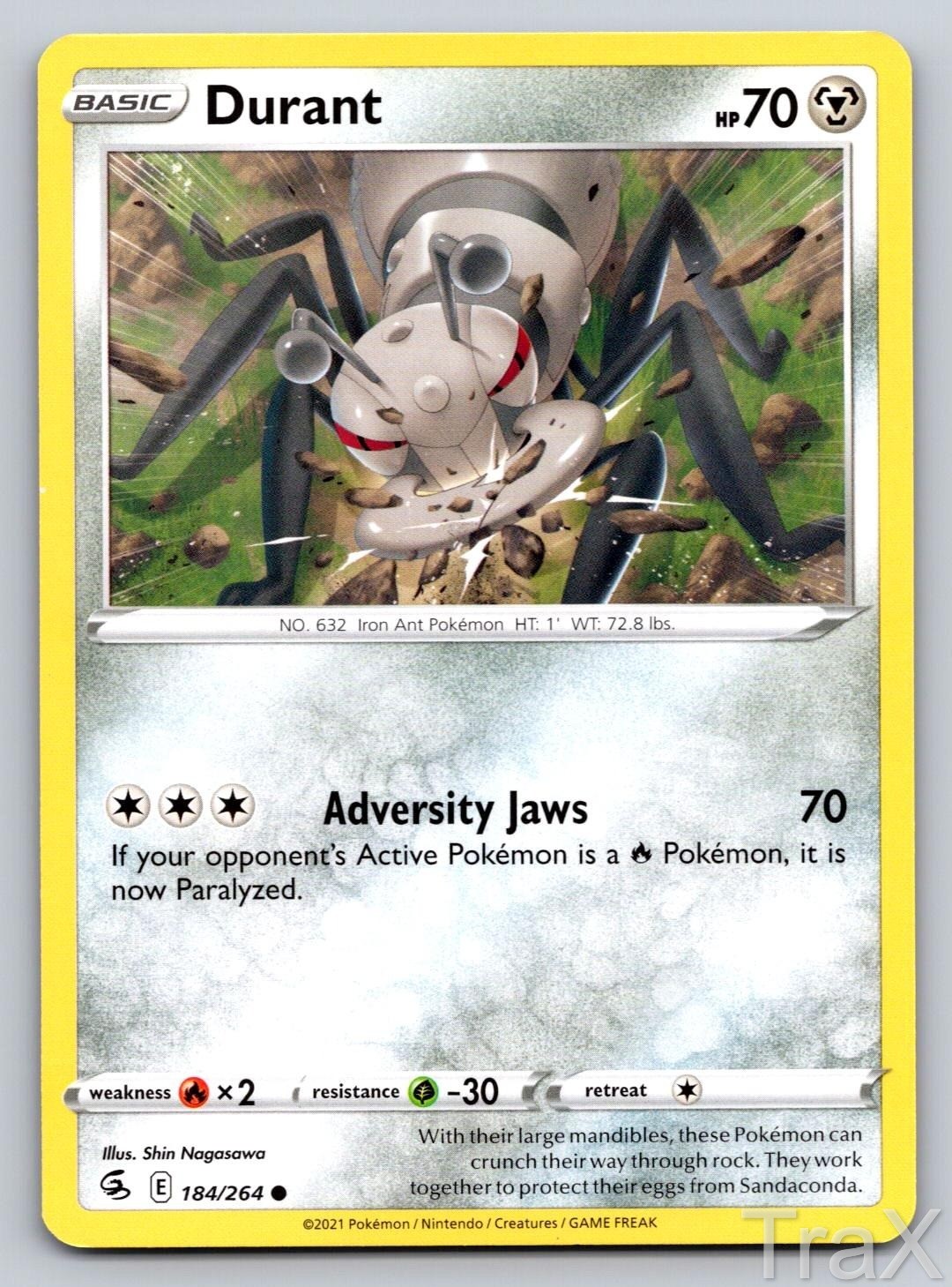 Durant 184/264 Fusion Strike Pokemon NM Common