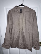 Arrow Men  s Dress Button Up Heritage Twill