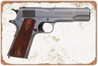 Colt Model 1911 Pistol Man Cave 1 Pack 8x12In Vintage Tin Metal Signs Home Décor
