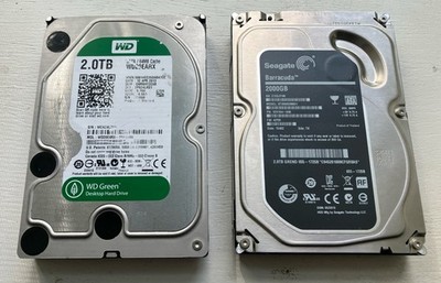 Hard Drive Bundle - 2TB WD Green & 2TB Apple Seagate Barracuda - Read