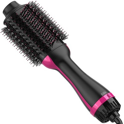 Dimecano Hair Dryer Brush, 4 in 1 One Step and Styler Black Pink 