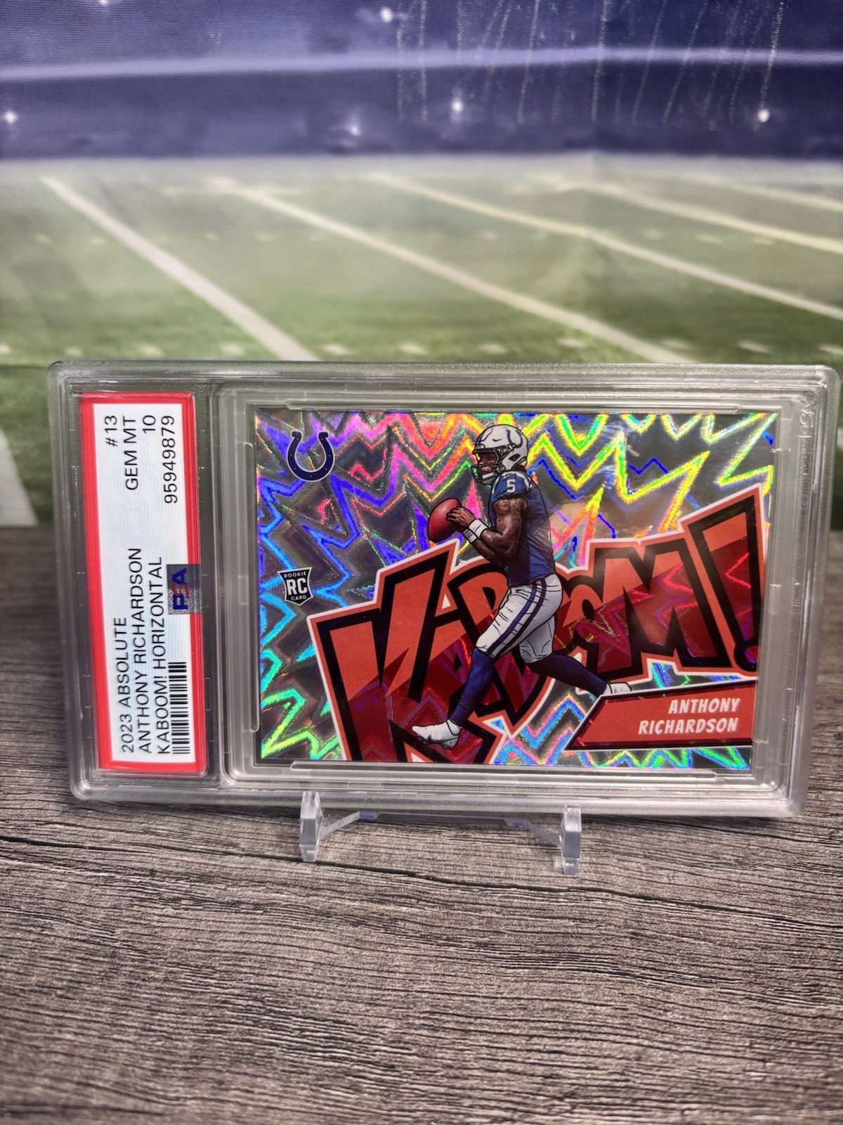 2023 Panini Absolute - Kaboom! Horizontal Anthony Richardson #13 (RC) PSA 10