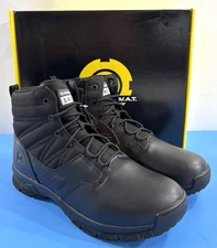 NIB 13 WIDE MENS ORIGINAL SWAT PROTEC 6" SIDE ZIP POLISHABLE TOE BOOTS 106401