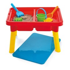 Kids Sand and Water Activity Table with Lid Sensory Play Set Outdoor Indoor Toys