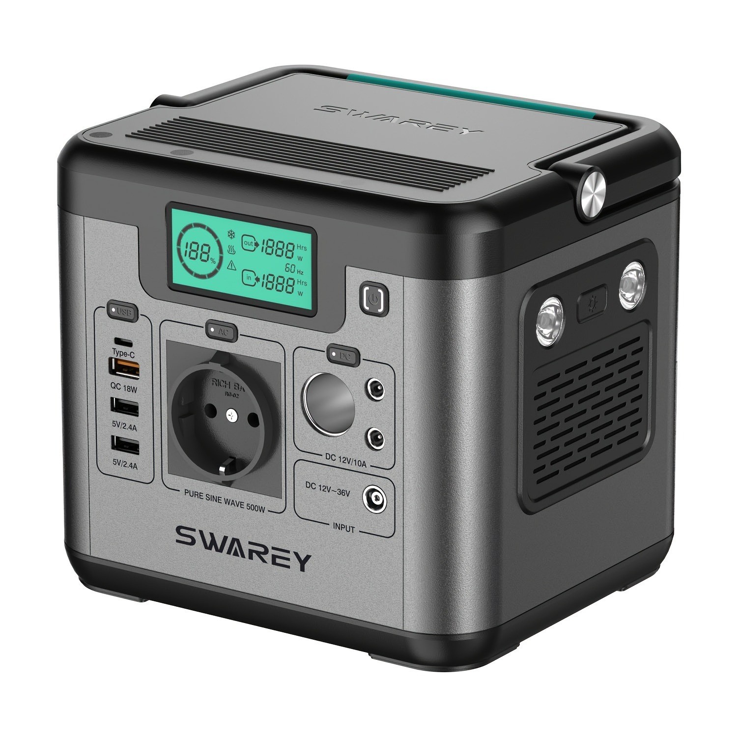 Batterie Externe Camping 518Wh pour Sorties Nature et Road Trips