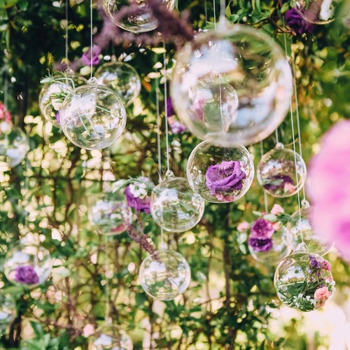 Clear Plastic Fillable Ornaments,Transparent DIY 25mm+30mm+40mm+50mm+70mm - Picture 7 of 7