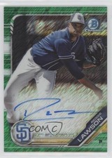 2019 Bowman Chrome Prospect Green Shimmer Refractor /99 Reggie Lawson Auto 3t8