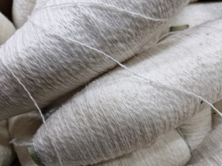 posten 14KG weiß Polyacryl kone garn 2fach faden fest stricken garn reinweiß