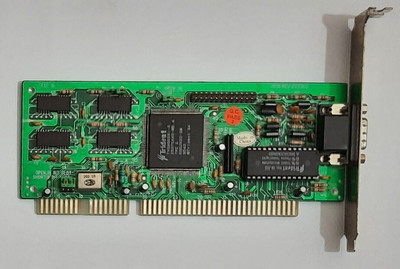 Trident 7210 Rev E2/SOJ ISA Grafikkarte (TVGA9000i-3, 512KB, retro, 1995)
