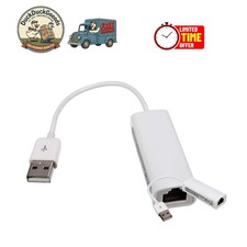 Plug and Play USB 2.0 to RJ45 Fast Ethernet Adapter for Quick Connectivity