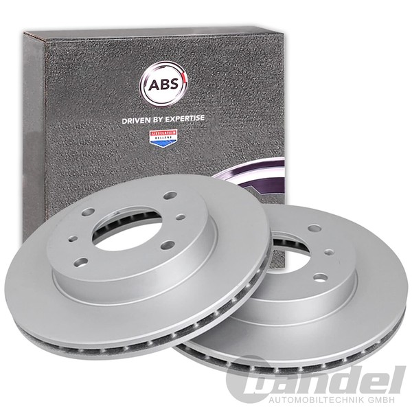 2X A.B.S. Bremsscheiben 257Mm Vorne Passend FüR Nissan 200SX Almera Prairie-image