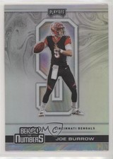 2020 Panini Playoff Behind The Numbers Silver Prizm Joe Burrow #BTN-24 0sf1