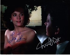 Michael J Fox Lea Thompson signed 11x14 Picture Photo autographed includes COA