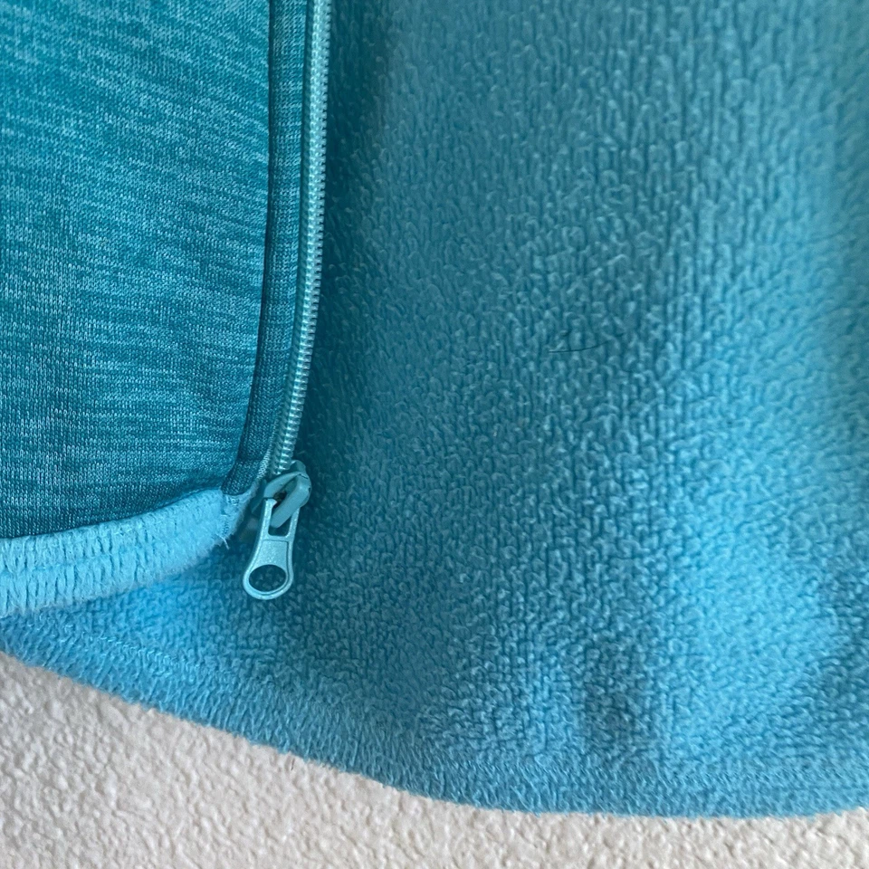 Chaqueta Champion Girls verde azulado con cremallera completa forrada de vellón niños talla Lg 10-12 Foto 4 de 4