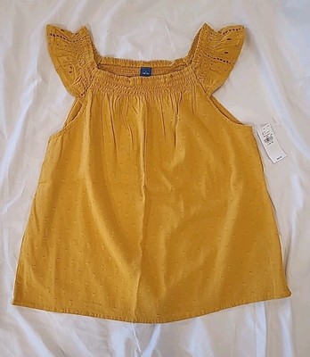 Old Navy NWT Mustard Color Top.  Size 10-12