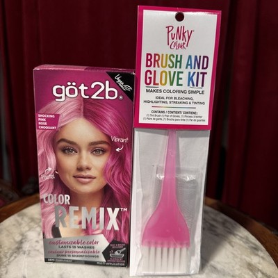 got2b Color Remix Semi-Permanent Hair Color Shocking Pink 093 NIB BUNDLE