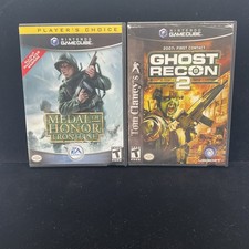 Medal of Honor & Ghost Recon 2 (GameCube) Tested & Working 1 YR Warranty Clean