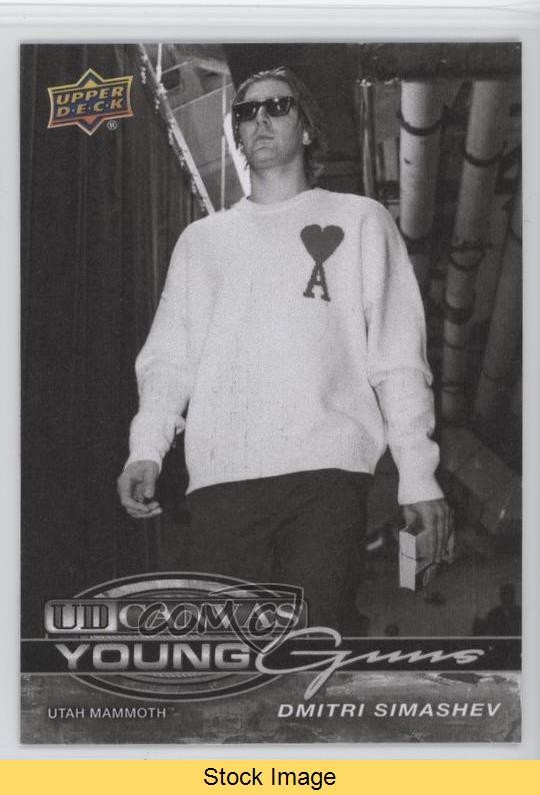 2025 Series 2 UD Canvas Black & White Dmitri Simashev #C-216 Rookie RC READ 09b6