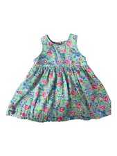 vintage 90's OshKosh B'gosh Baby B gosh floral jumper dress USA SZ 18MO
