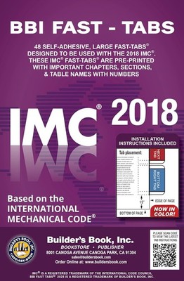 2018 International Mechanical Code (IMC) Fast Tabs