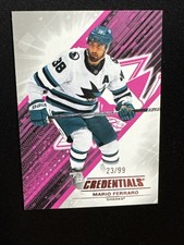 24-25 UD Credentials Hockey Pink Parallel 17 Mario Ferraro /99