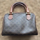 Celine Micro Mini Boston Bag Brown LeatherUsed From Japan