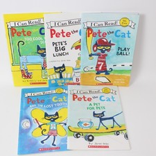 Pete the Cat I Can Read Book Lot of 5 Scholastic James Dean Paperback Bundle