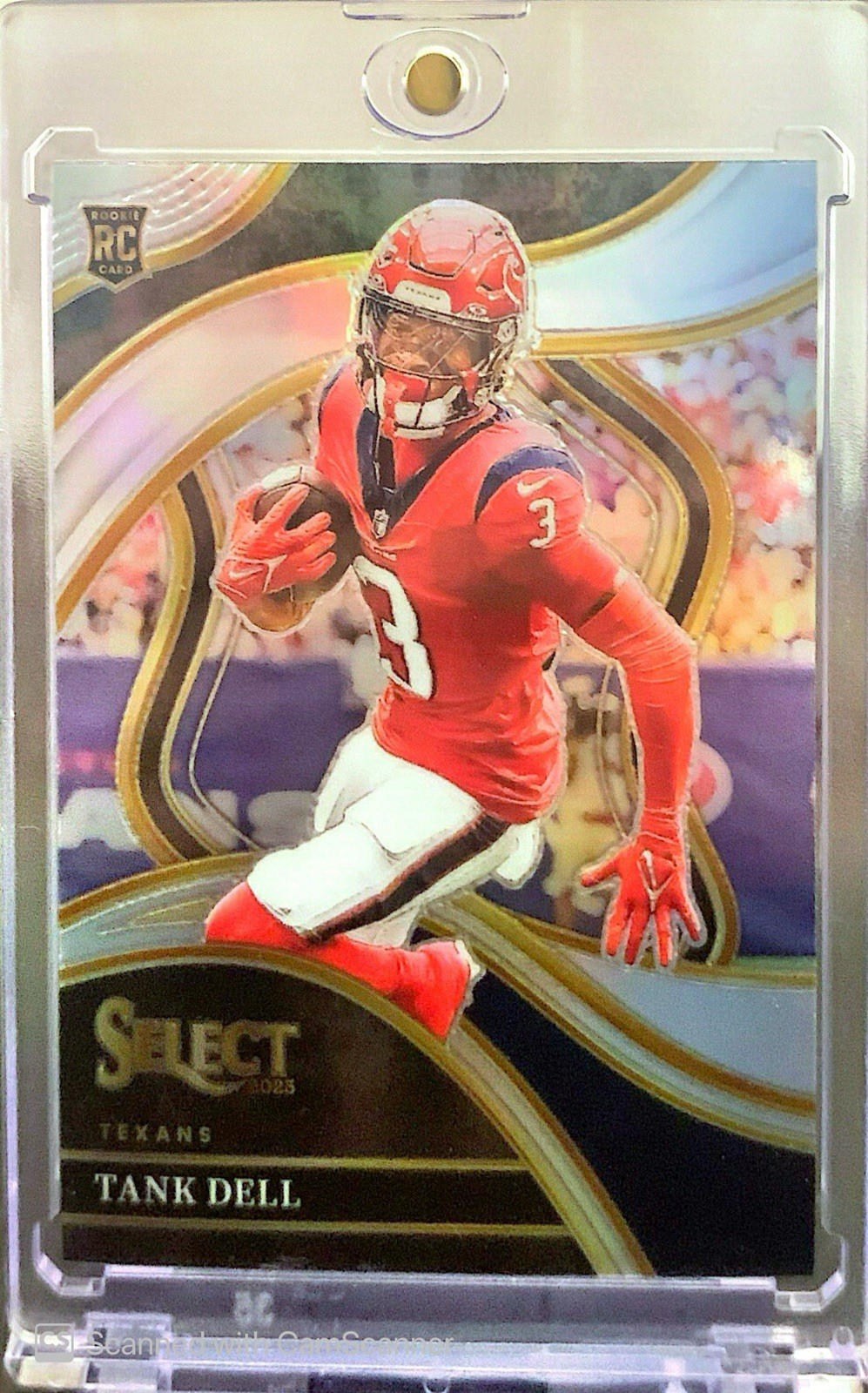 2023 Panini Select Club Level #219 Tank Dell Silver Prizm RC Houston Texans