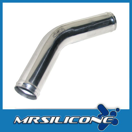 45Ã‚Â° Degree Alloy Aluminium Pipe Bend Elbow - Intercooler Pipework Air Intake - Afbeelding 1 van 1