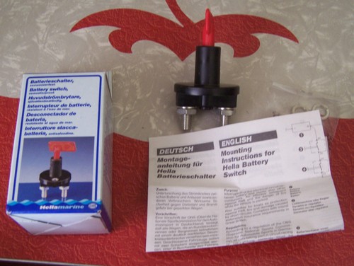 HELLA HELLAMARINE SEAWATERPROOF BATTERY CIRCUIT MASTER SWITCH MADE IN GERMANY - Picture 5 of 8