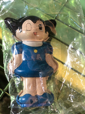  MINI TIN TOY BLUE URAN  WINKING ROBOT ATOM ASTRO COSMIC BOY ASTROBOY CANDY TOY 