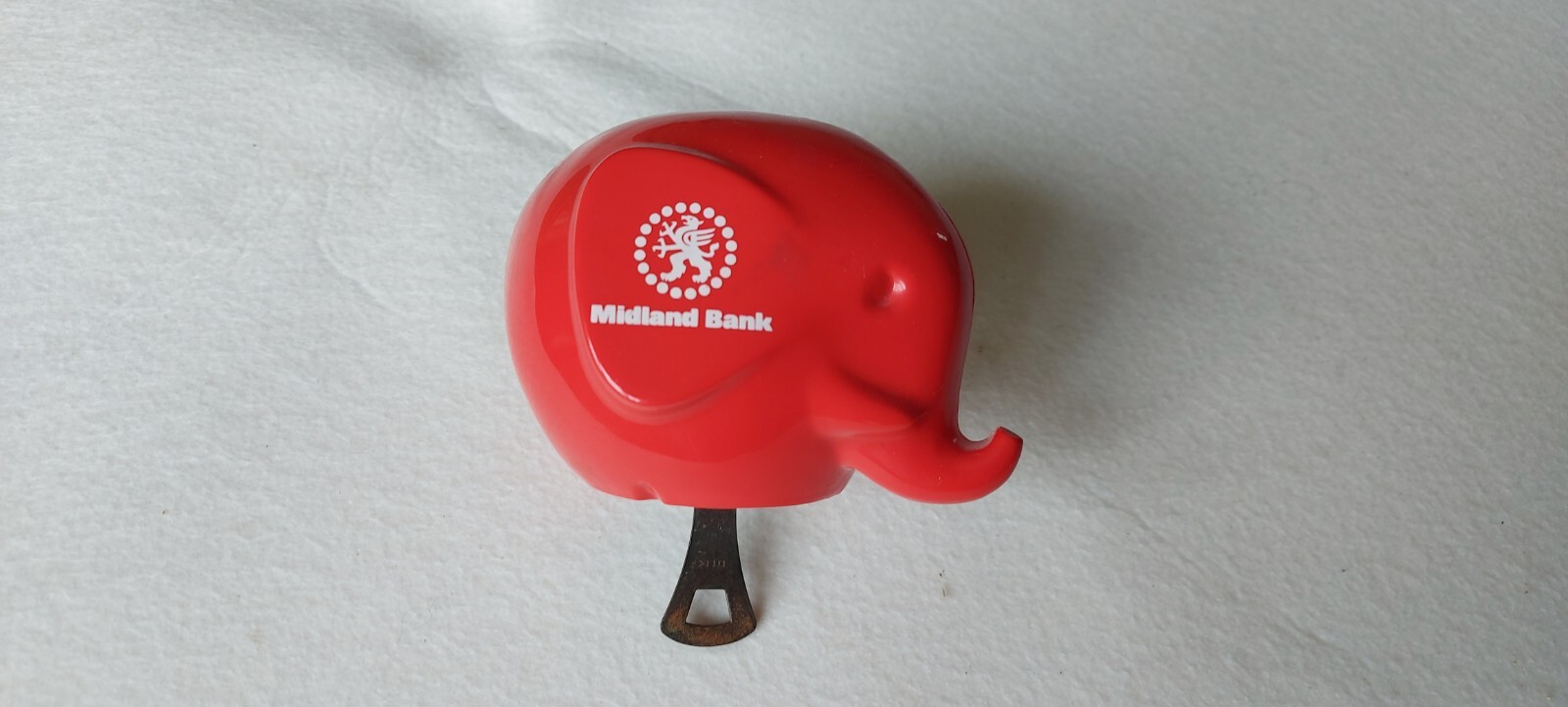 Vintage Midland Bank Money Box With Key Red Elephant eBay