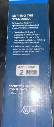 Schlage F80 CSV ORB 626 Orbit Knob Contractor Series Storeroom Lockset - Picture 3 of 6