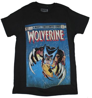 【SALE】80s Marvel wolverine tee Vintage 80s Wolverine Marvel Single Stitch Large White Comic