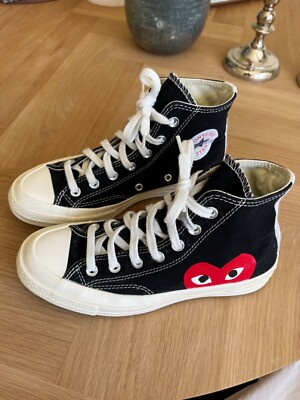 Black Comme des Garçons Play Converse size EU 37,5