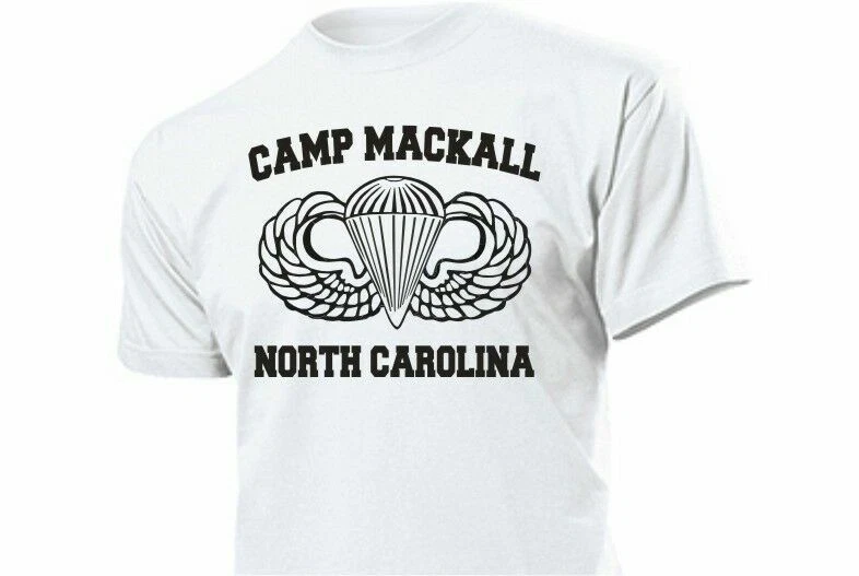 US Army Airforce Paratrooper Training Camp Mackall T-Shirt 3-5XL USMC Navy Seals
