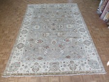 9'11 x 13'9 Hand Knotted Taupe Sultanabad Oushak Fine Oriental Rug Ushak G8045