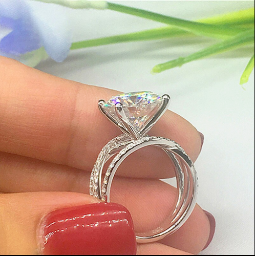 Ciondolo Uomo In Argento 925 Con Moissanite 3.30 Ct, Forma Numero (scegli 2 Numeri), Vintage