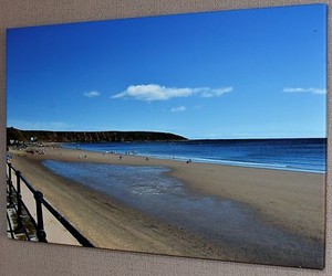 Filey Sea Beach Scene Canvas Picture Print Wall Art Large Ebay