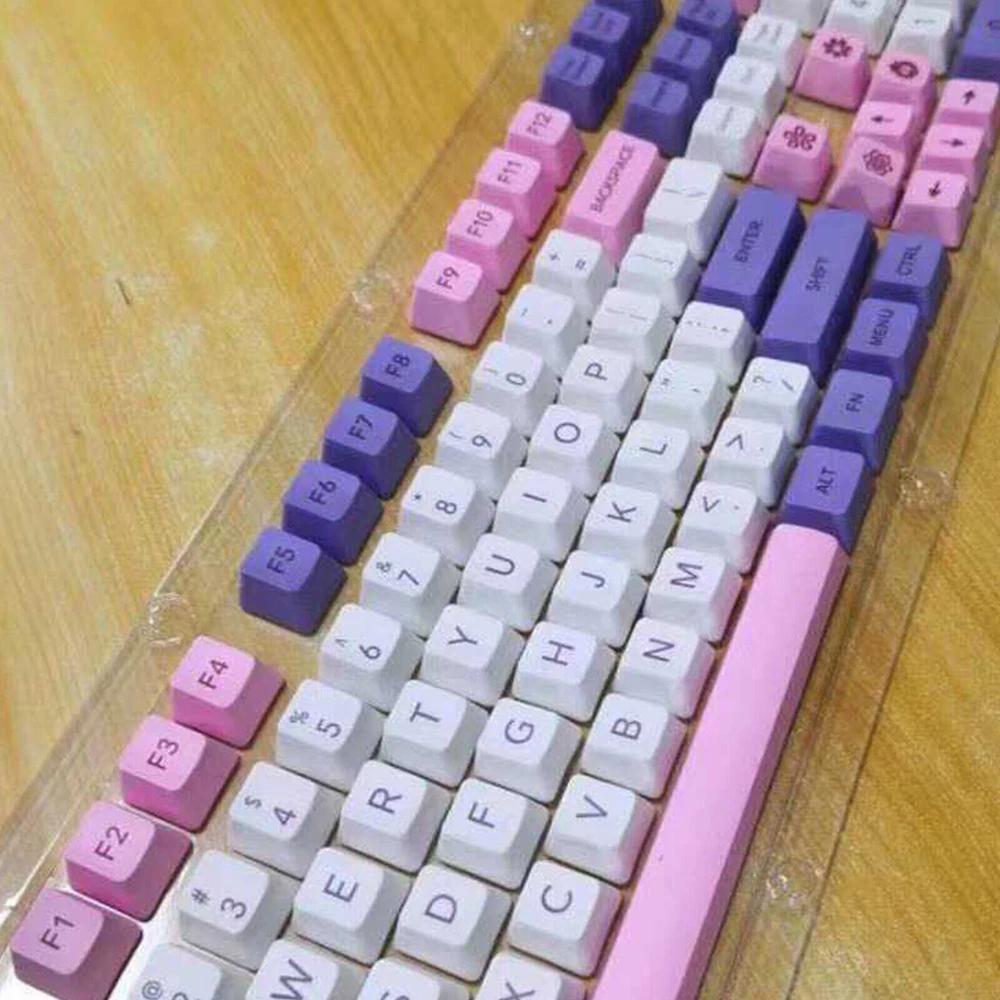 Colorful Sublimation PBT Keycap Set for Mechanical Keyboards 108 Keys OEM Height