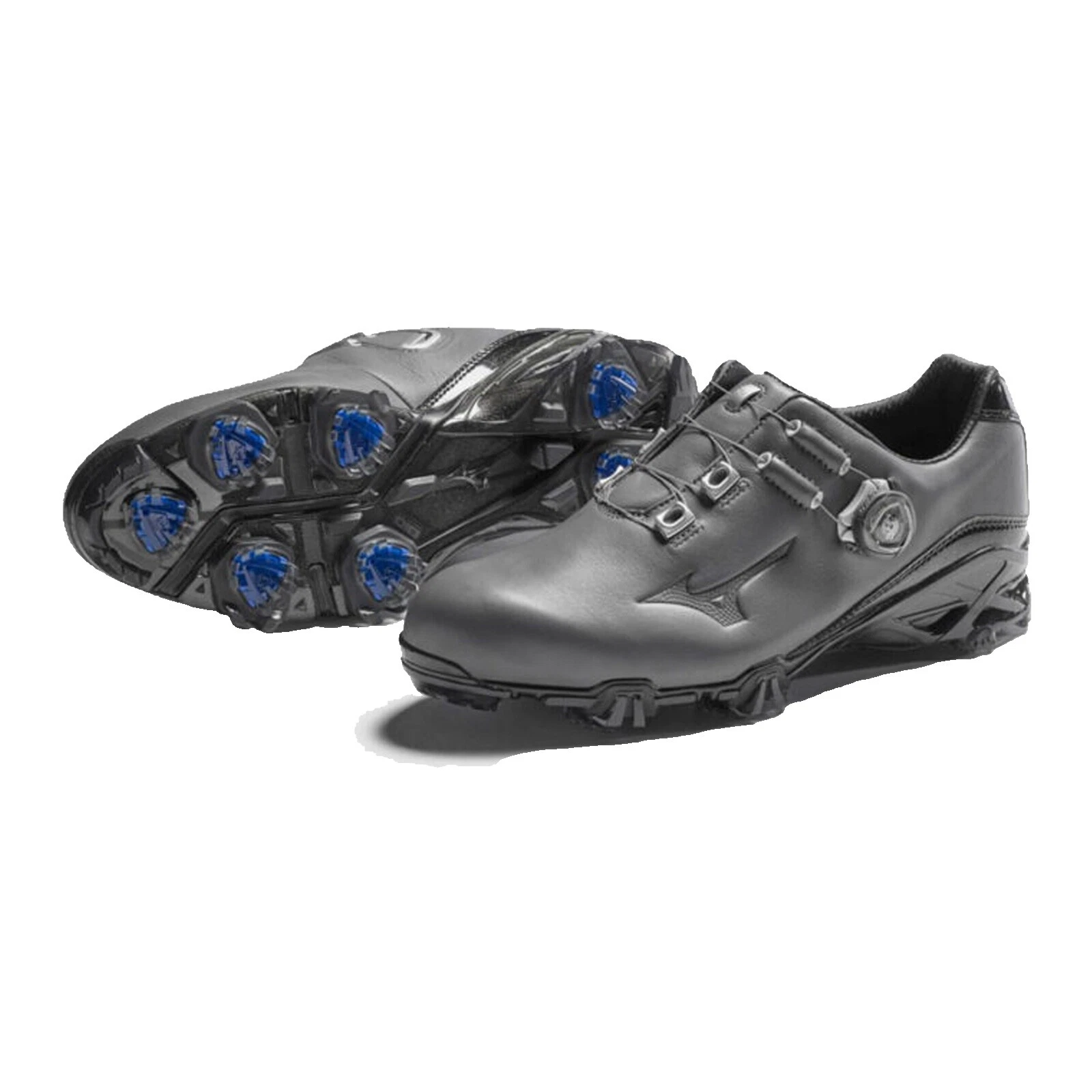 美津浓鞋面男式真皮高尔夫球鞋