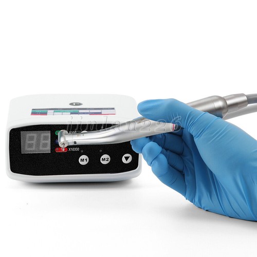 Dental E Type LED Brushless Micro Motor / 1:5 Fiber Optic Contra Angle Handpiece - Picture 36 of 45